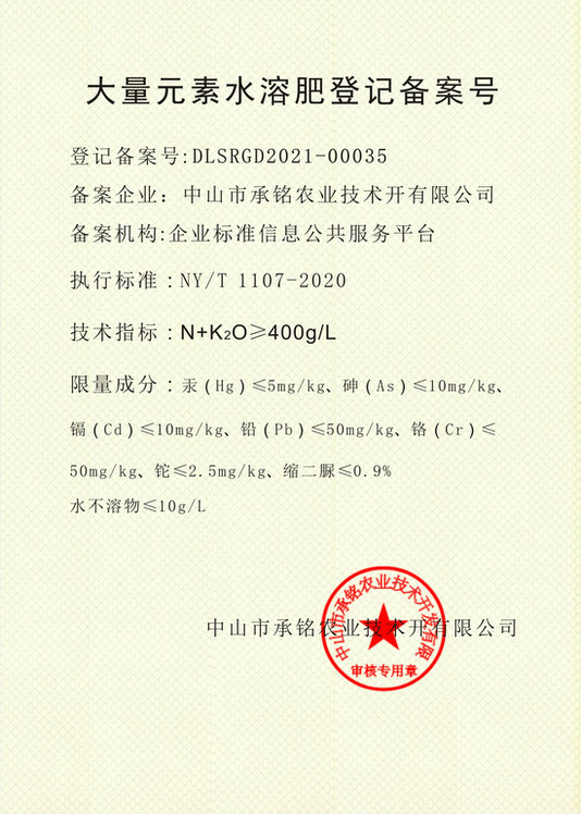 大量元素備案號2